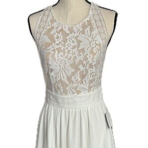 Lulu's Ivory Lace Dress